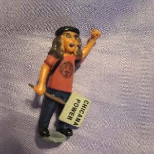 Homies Chicana Power Figurine with Red Shirt